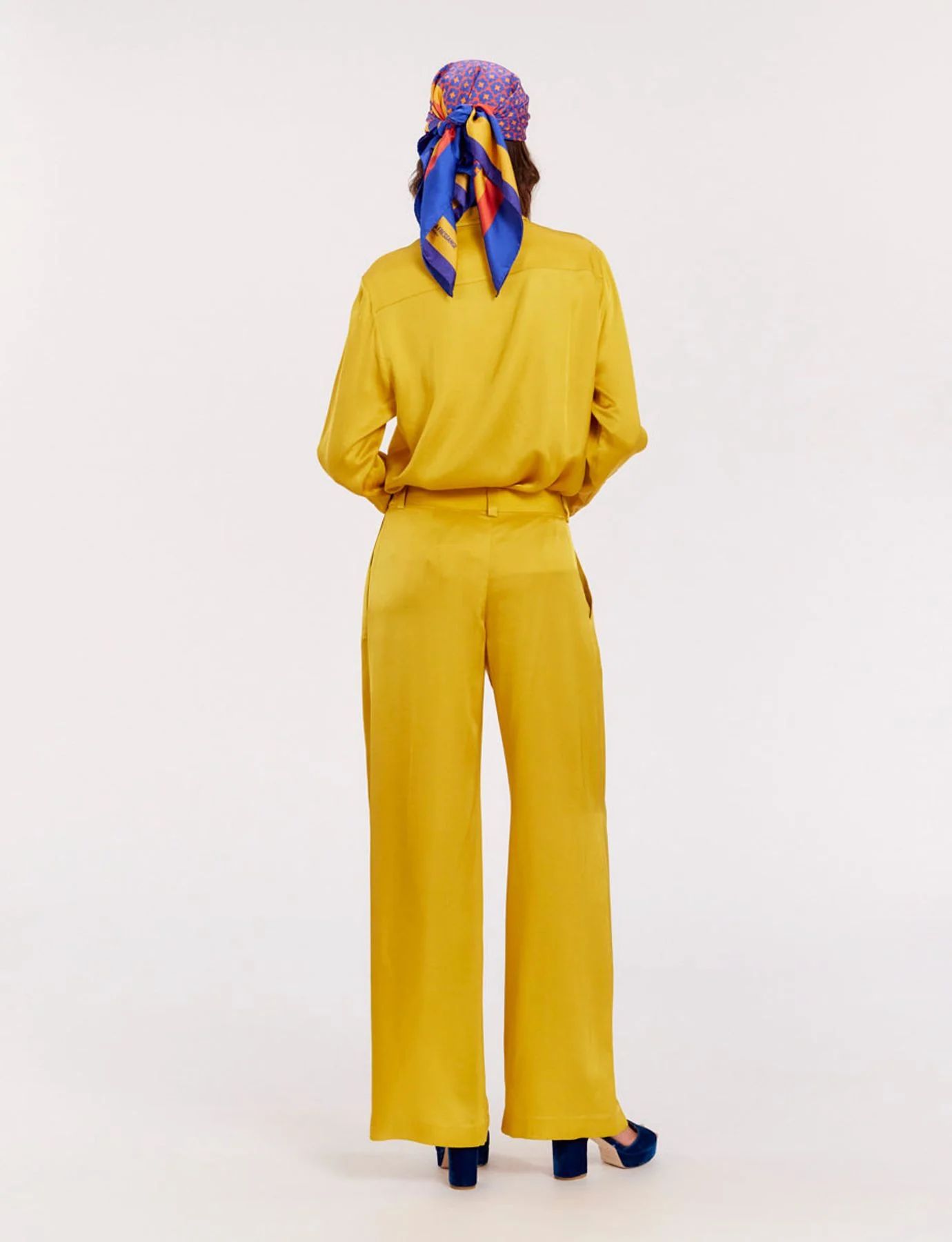 Pantalon Luciano fluide jaune bouton d'or - Image 4