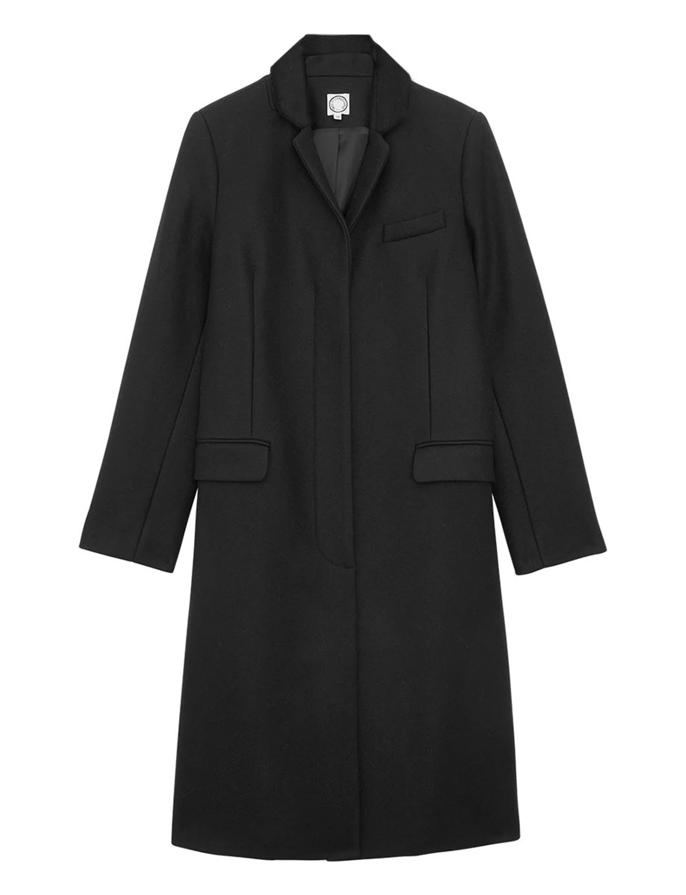 Manteau Franck en lainage noir