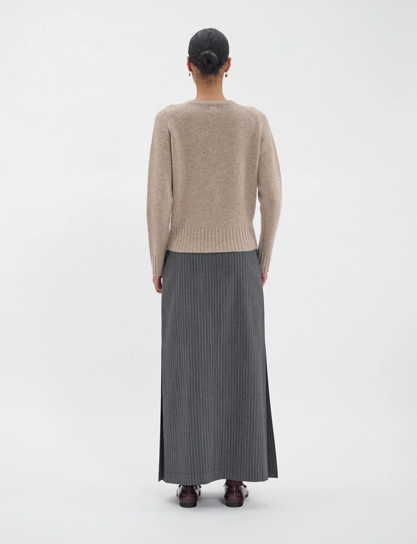 Pull Arthur en laine et cachemire beige - Image 4