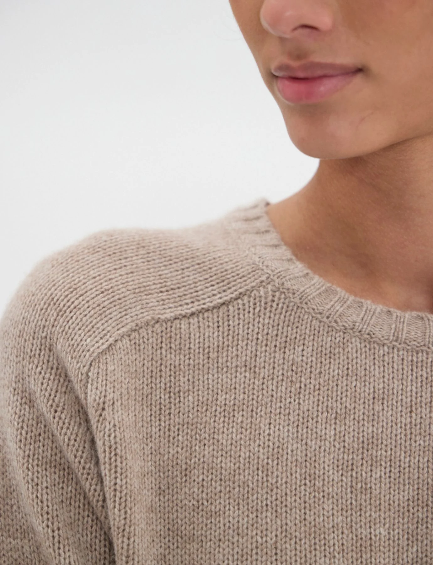 Pull Arthur en laine et cachemire beige - Image 5