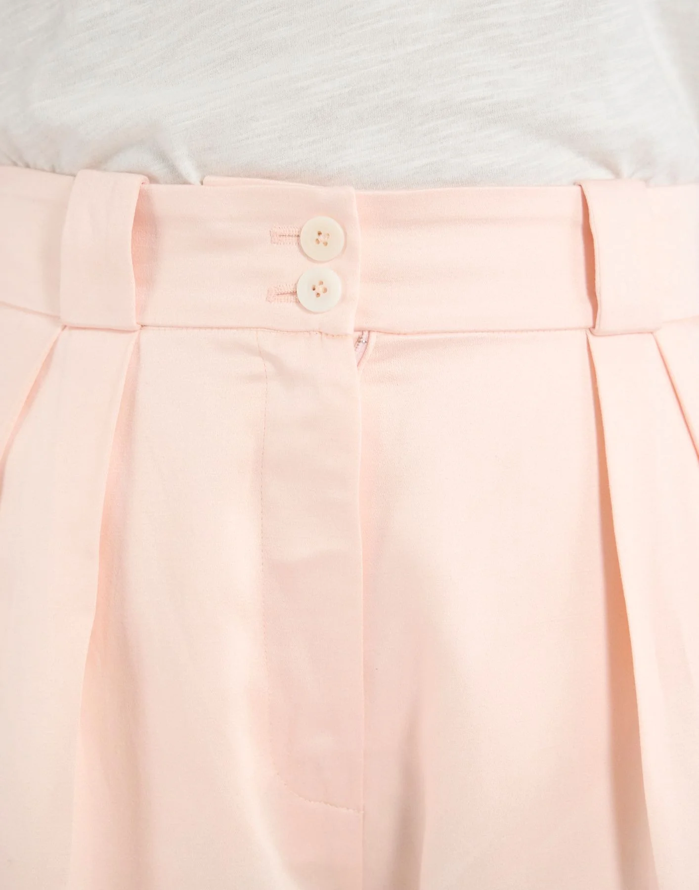 Pantalon Marlène en lin mélangé rose pâle - Image 5