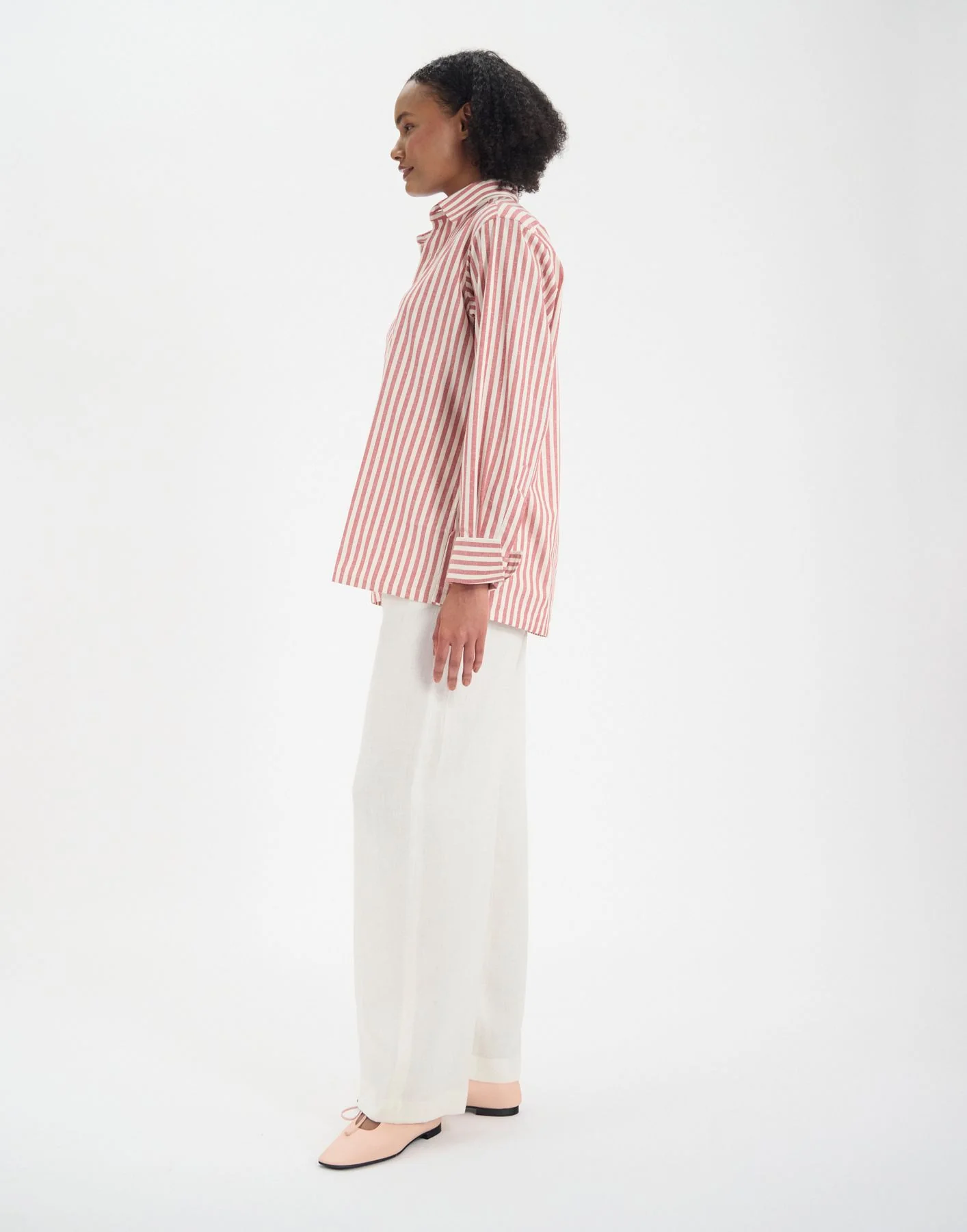 Chemise Nova en coton rouge - Image 3