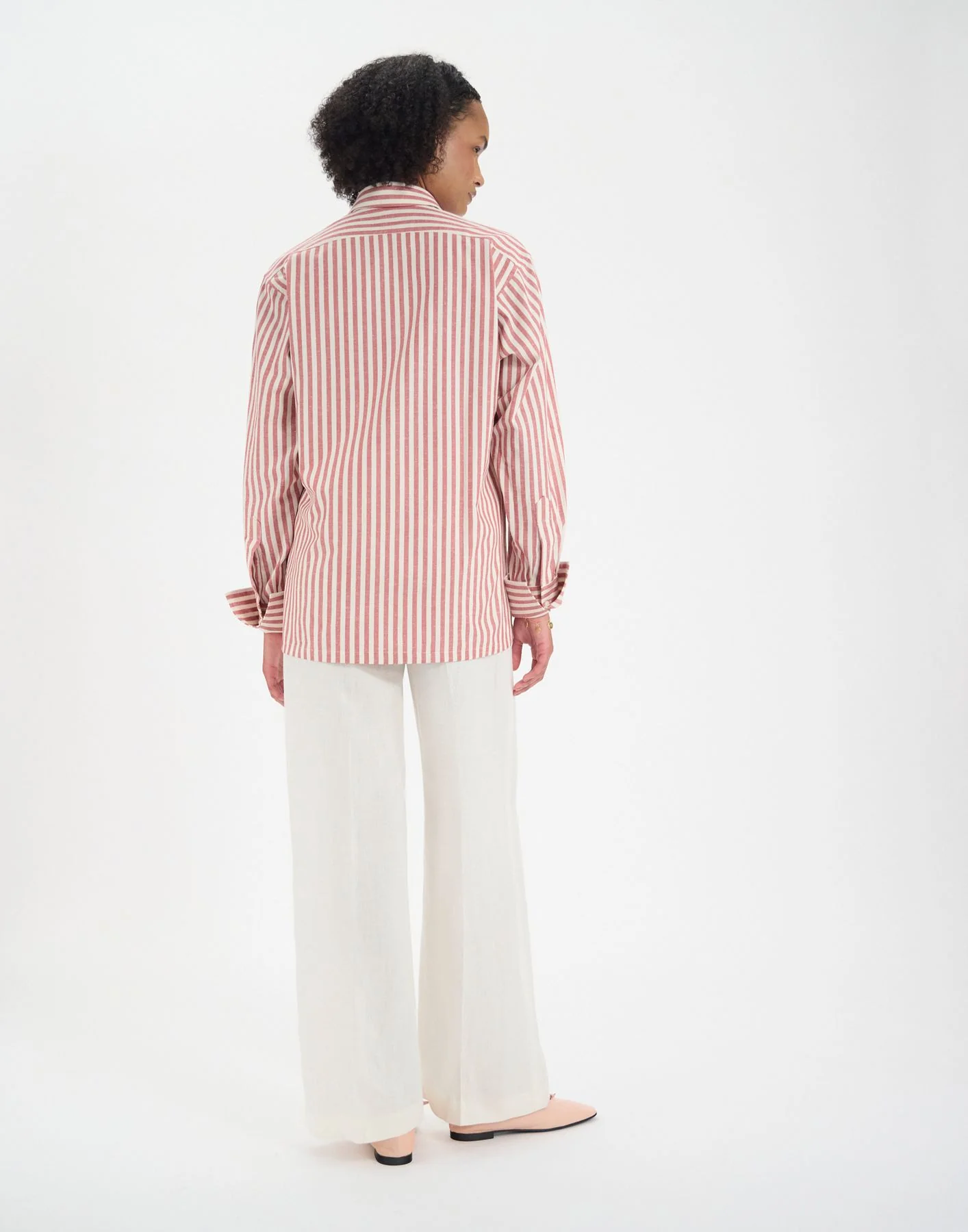 Chemise Nova en coton rouge - Image 4