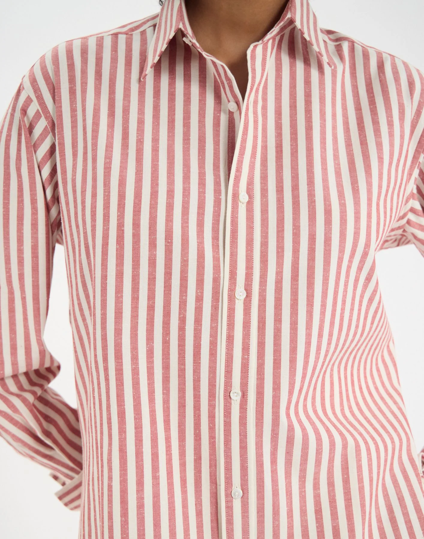Chemise Nova en coton rouge - Image 5
