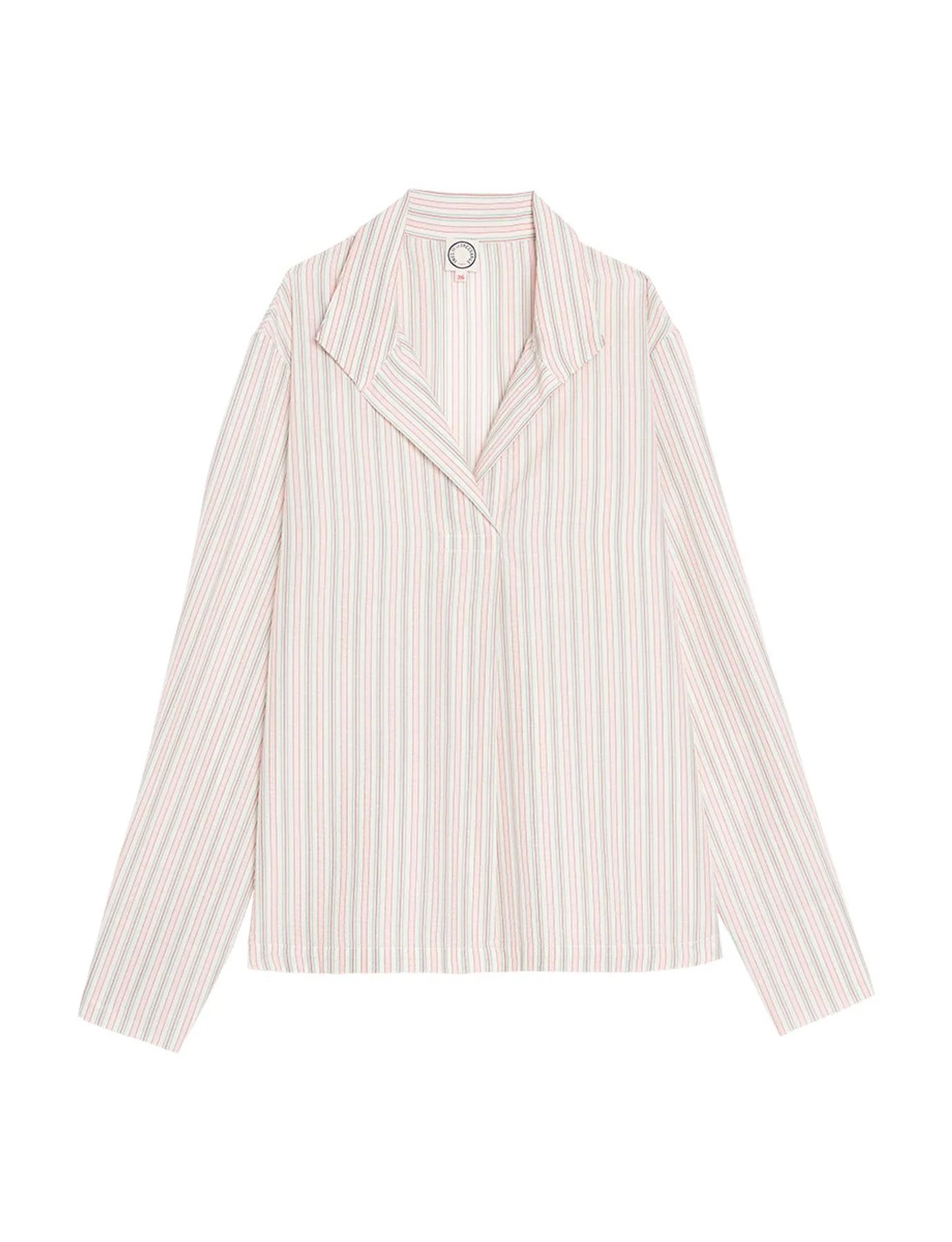 Blouse Noa écrue à rayures