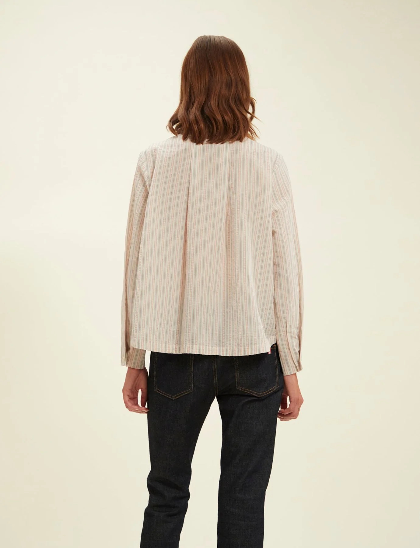Blouse Noa écrue à rayures - Image 4