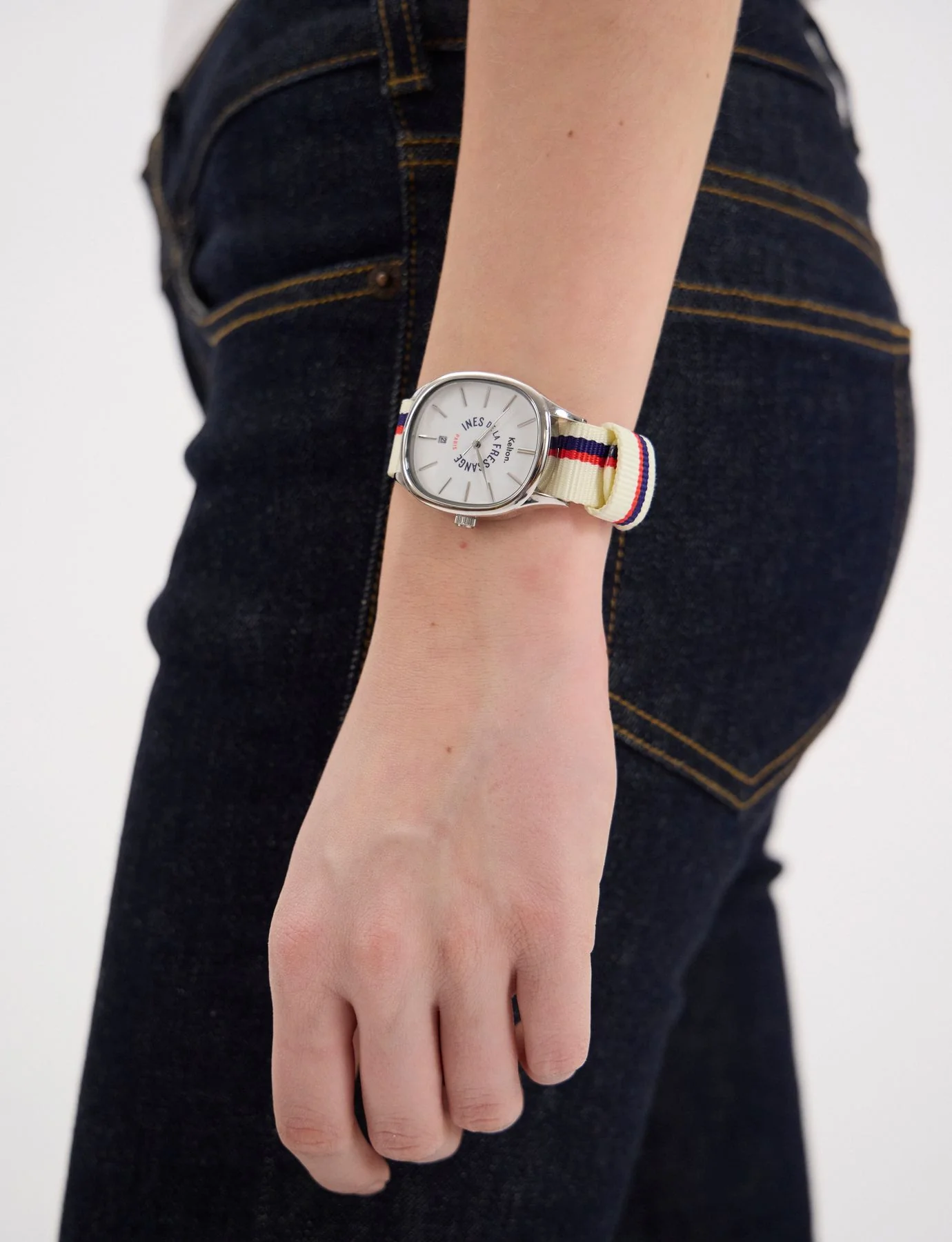 Montre Grande Colorama Sport écru Kelton x Ines de la Fressange Paris - Image 2