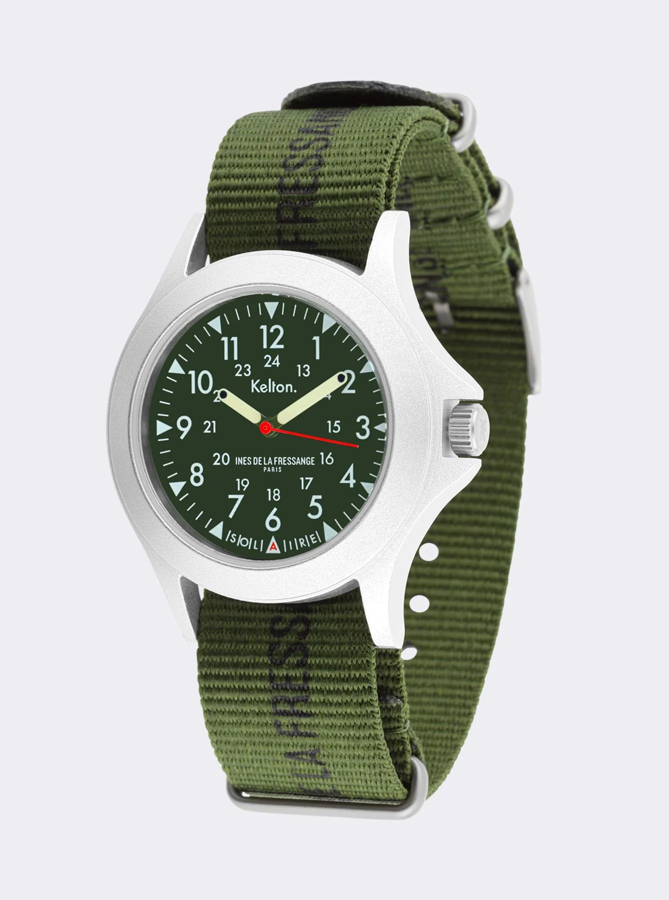 Montre Solaire Field kaki Kelton x Ines de la Fressange Paris - Image 3
