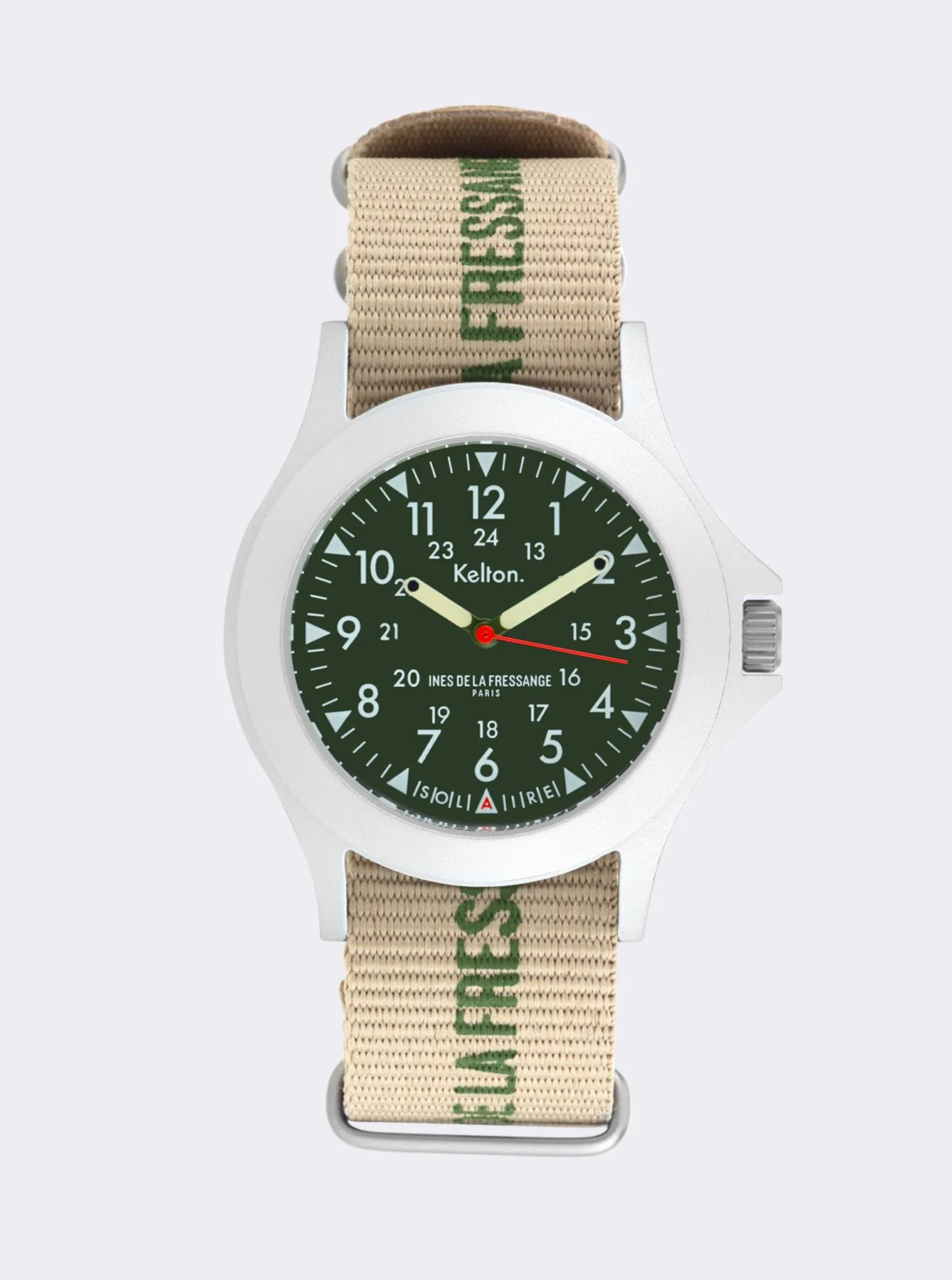 Montre Solaire Field sand Kelton x Ines de la Fressange Paris