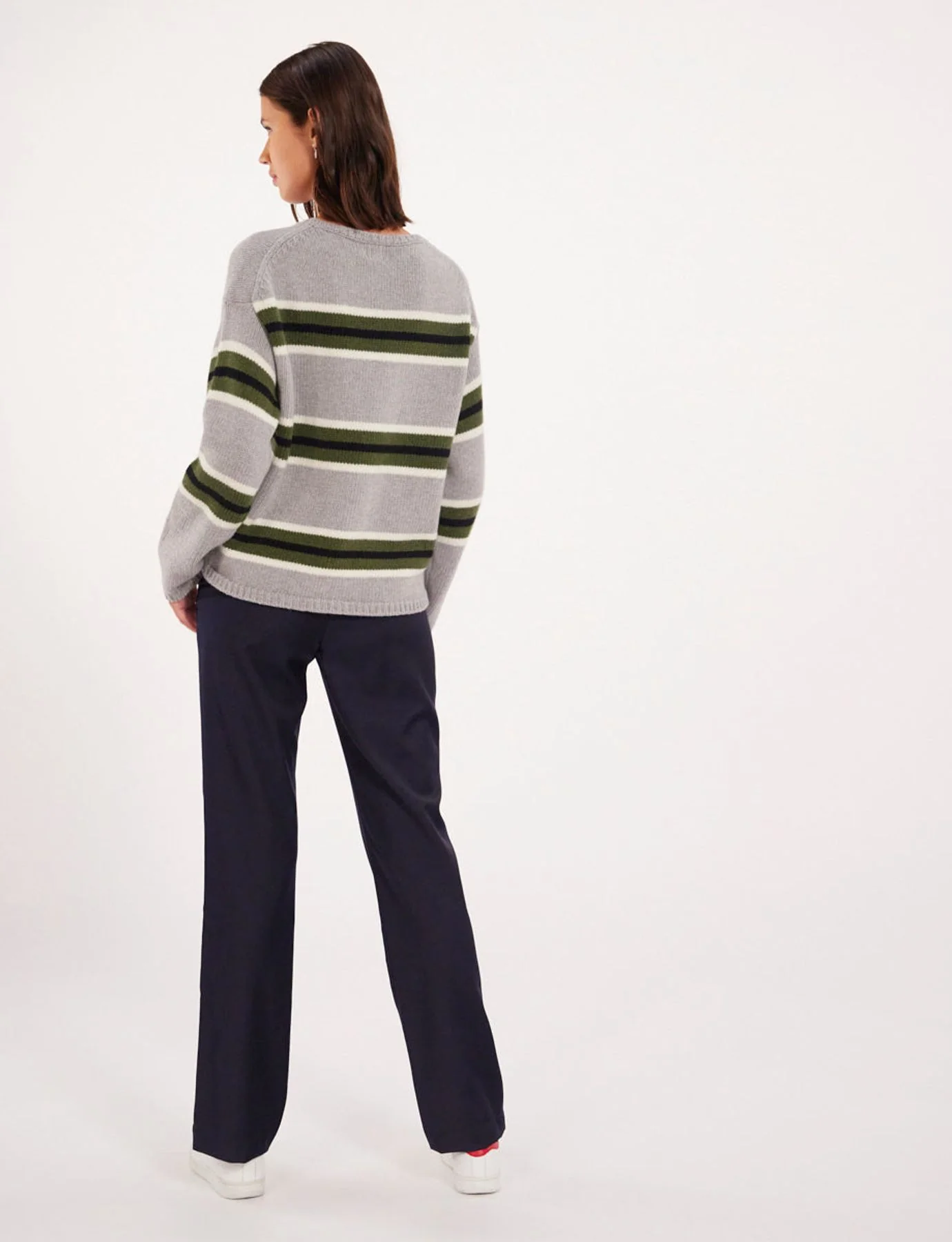 Pull Elina gris/ vert laine - Image 4