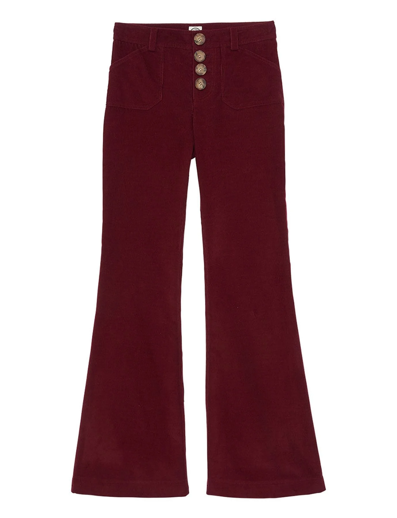 Pantalon Charlotte velours prune