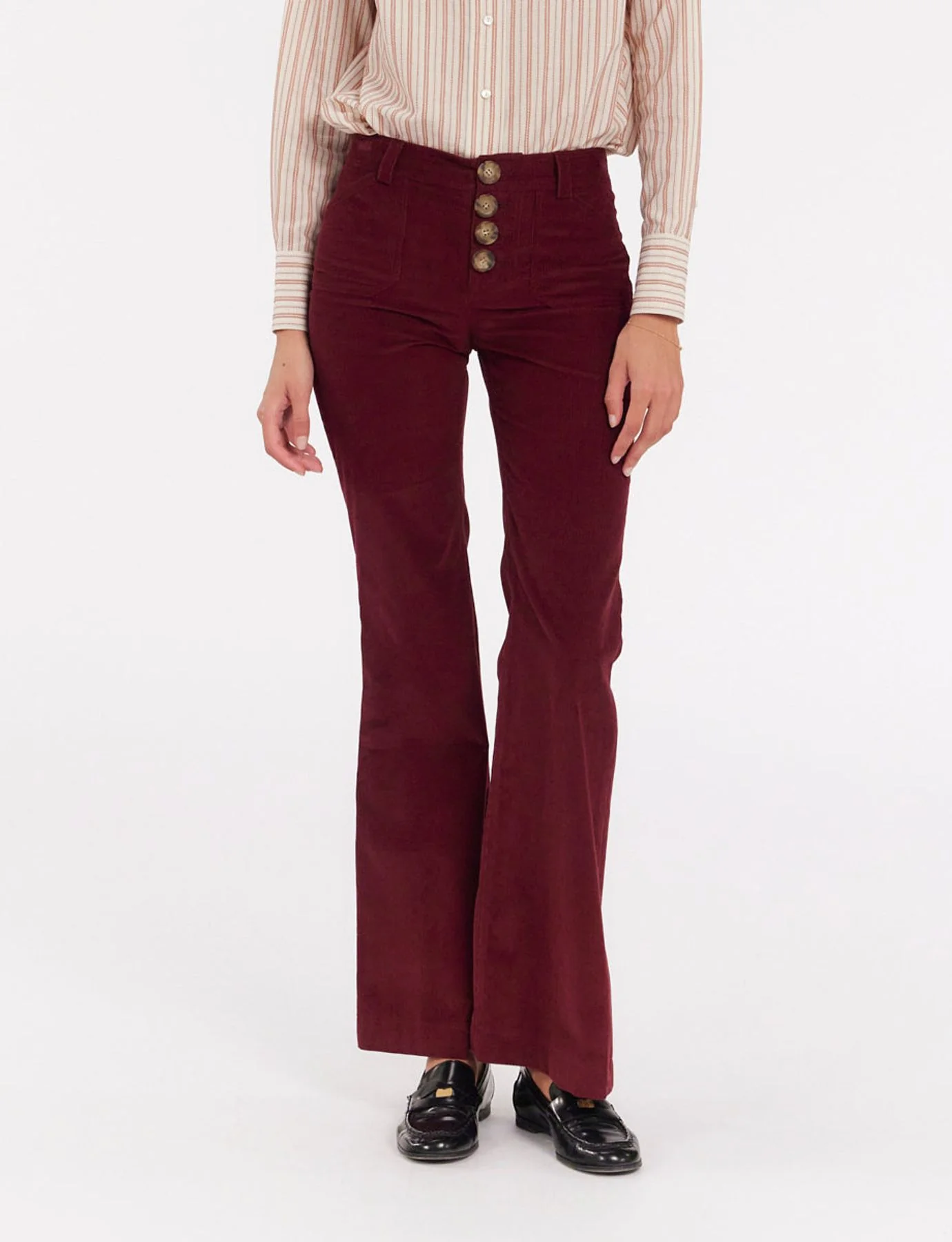 Pantalon Charlotte velours prune - Image 6