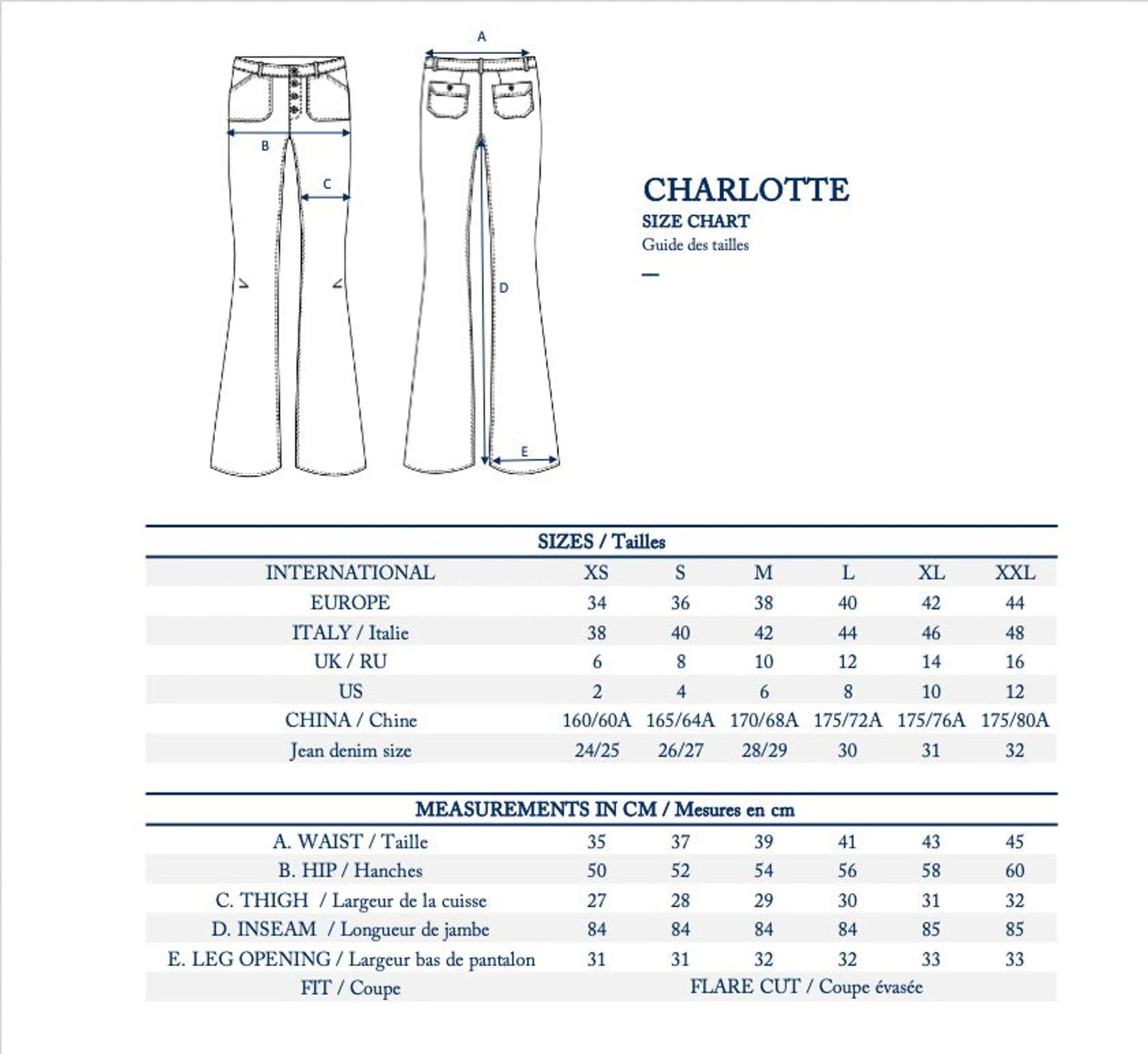 Pantalon coupe flare en velours lisse Charlotte noir - Image 7