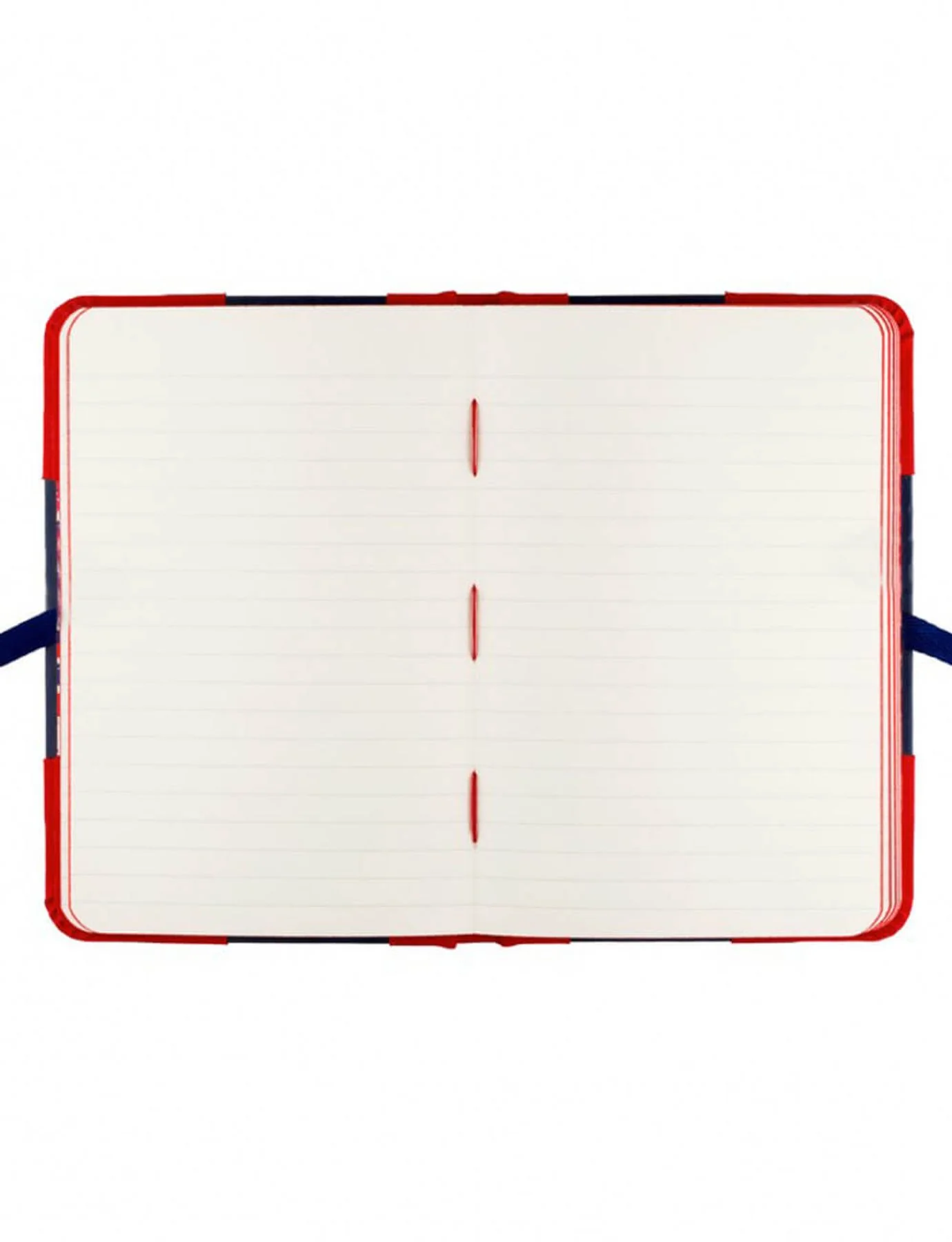 Carnet Médium Ines bleu marine et rouge - Image 3