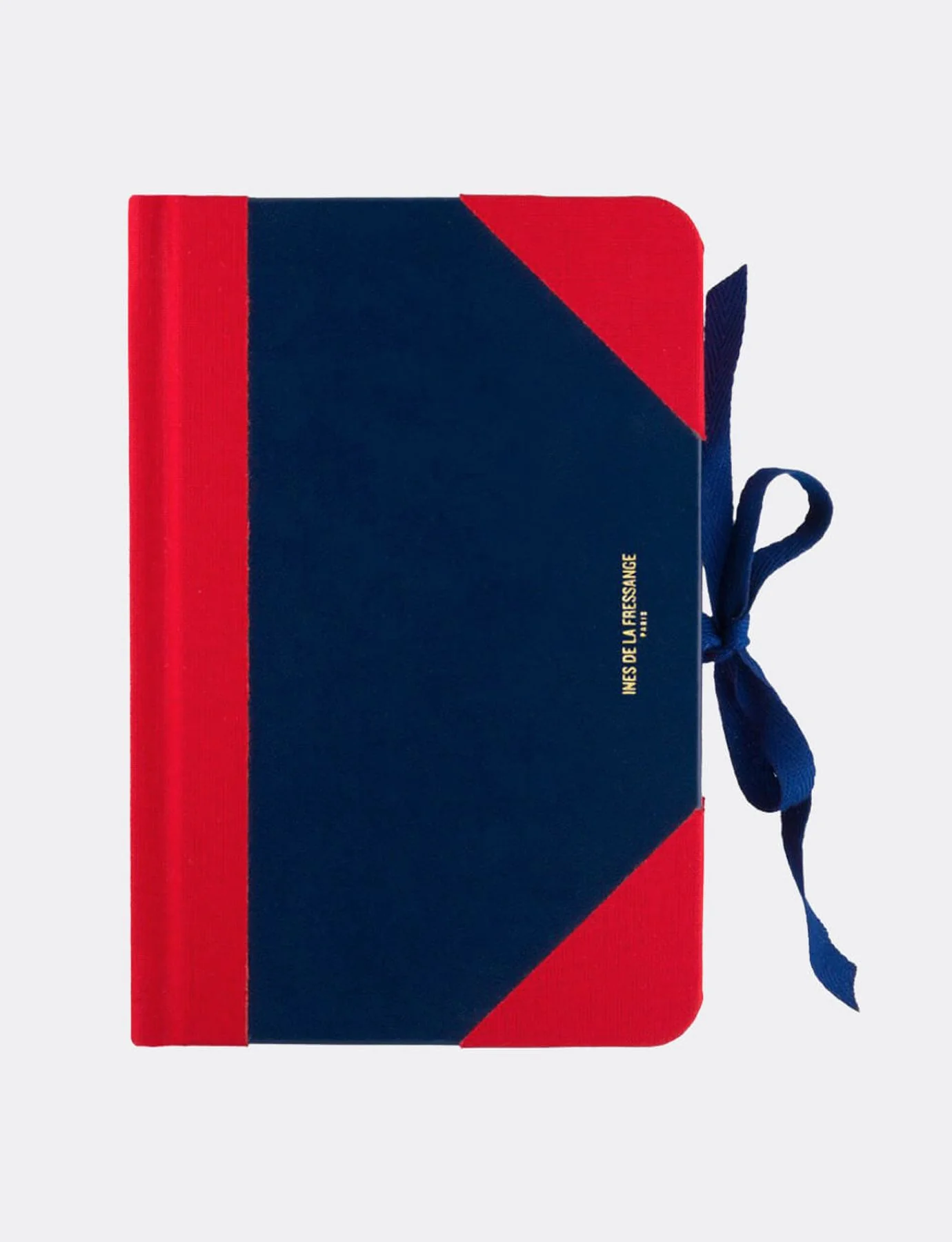 Carnet Médium Ines bleu marine et rouge - Image 4