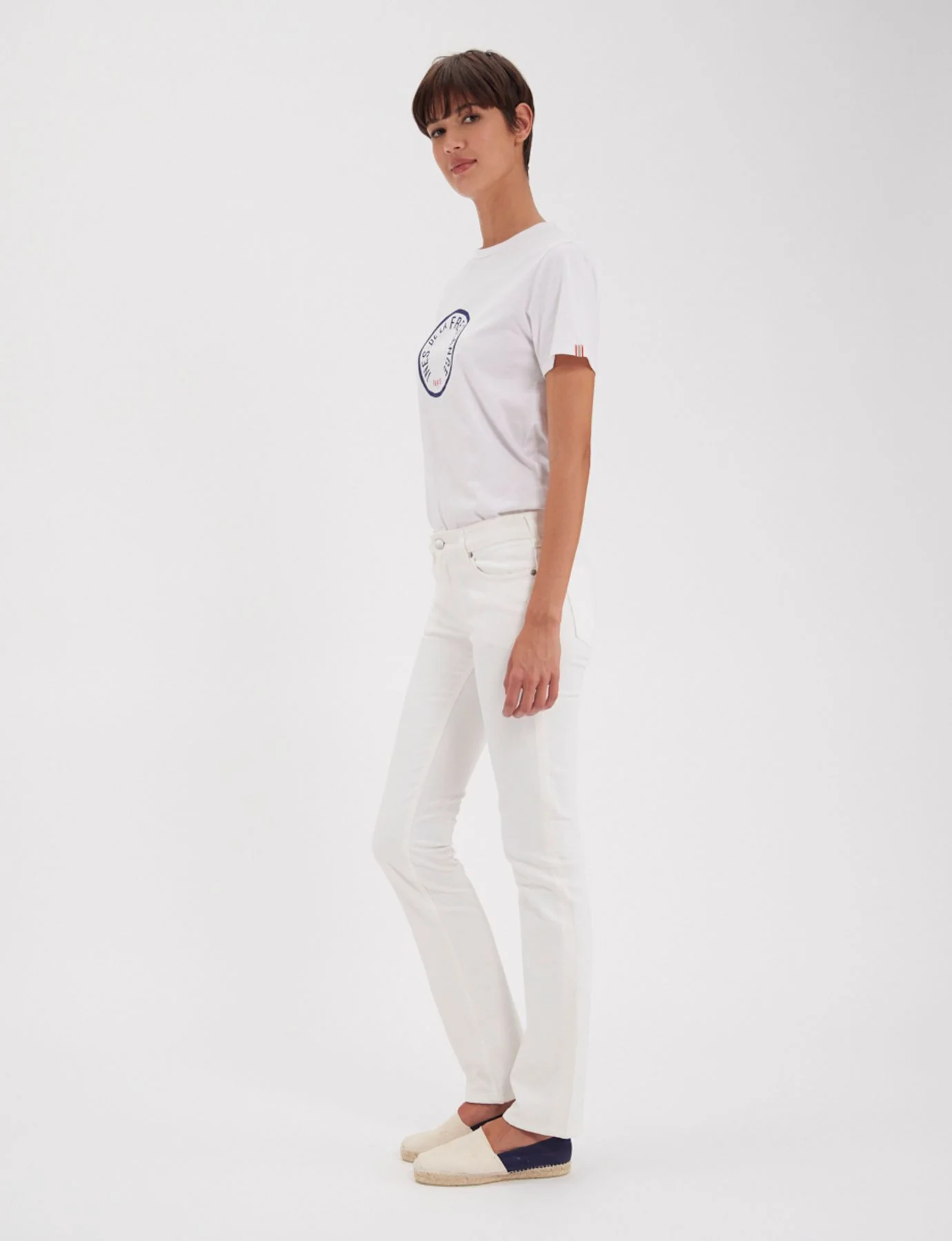 Denim Anemone blanc - Image 3