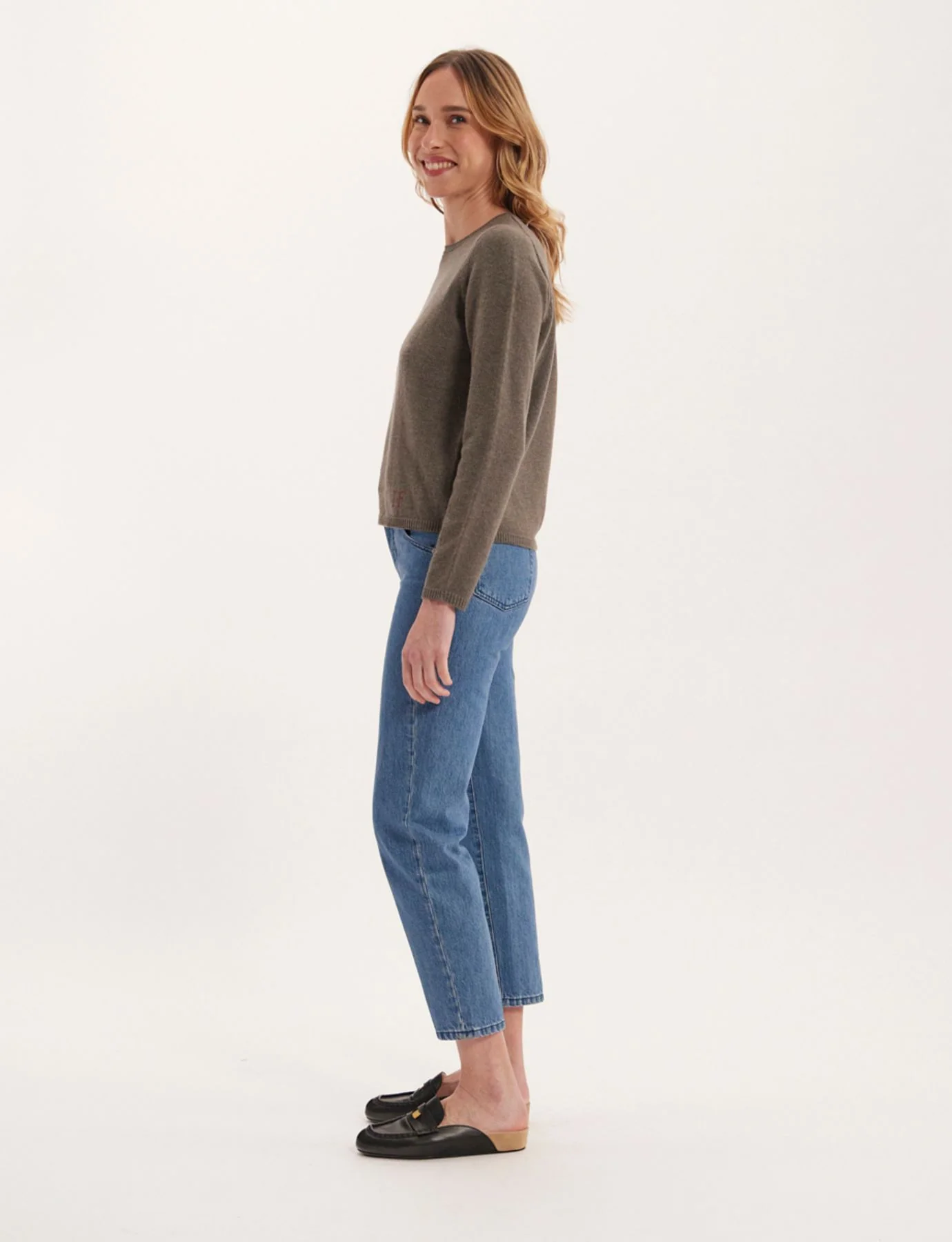 Pull Angelina laine et cachemire kaki - Image 3
