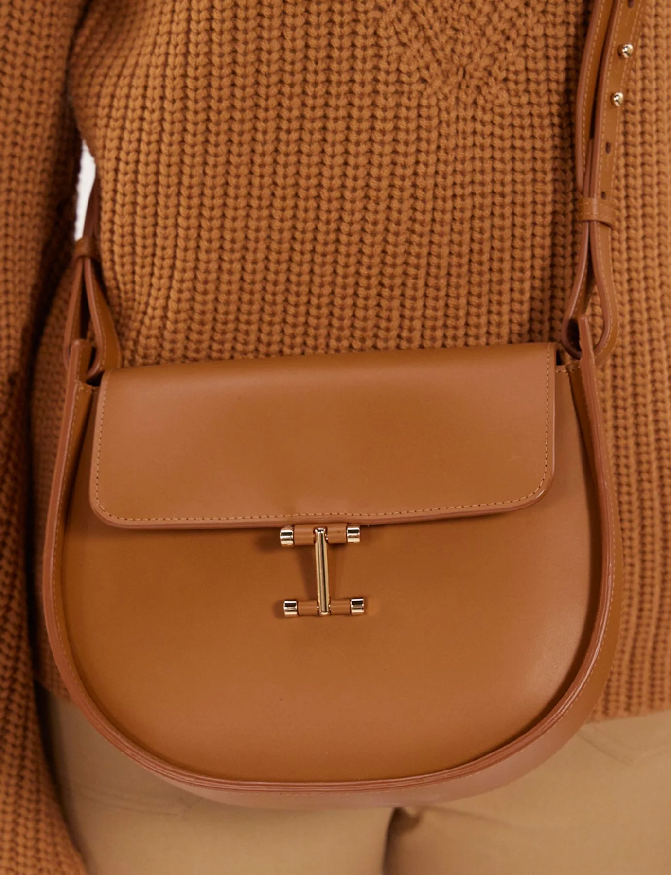 Sac Senda cuir camel - Image 3