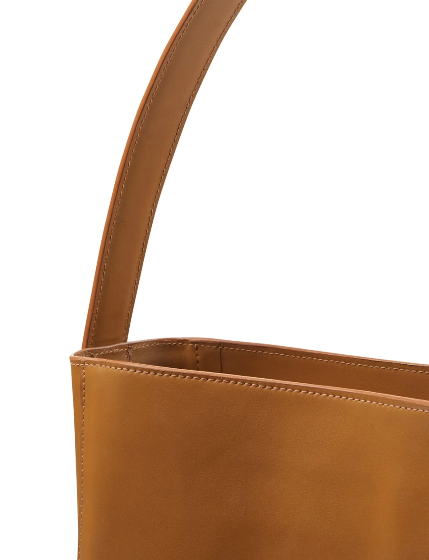 Sac cabas cuir Léonore grand format camel - Image 4