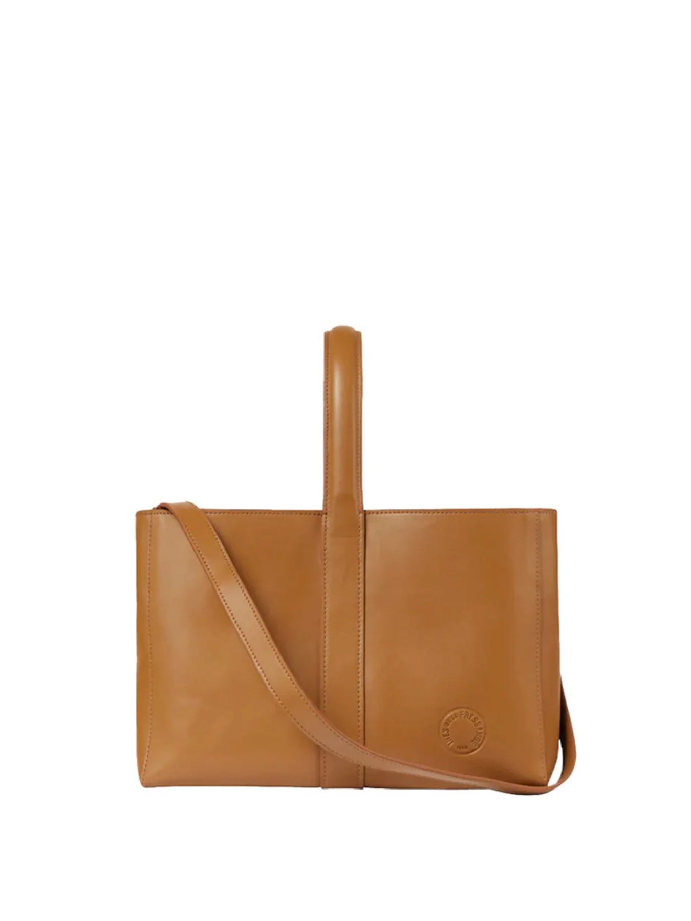 Sac cabas cuir Léonore petit format camel