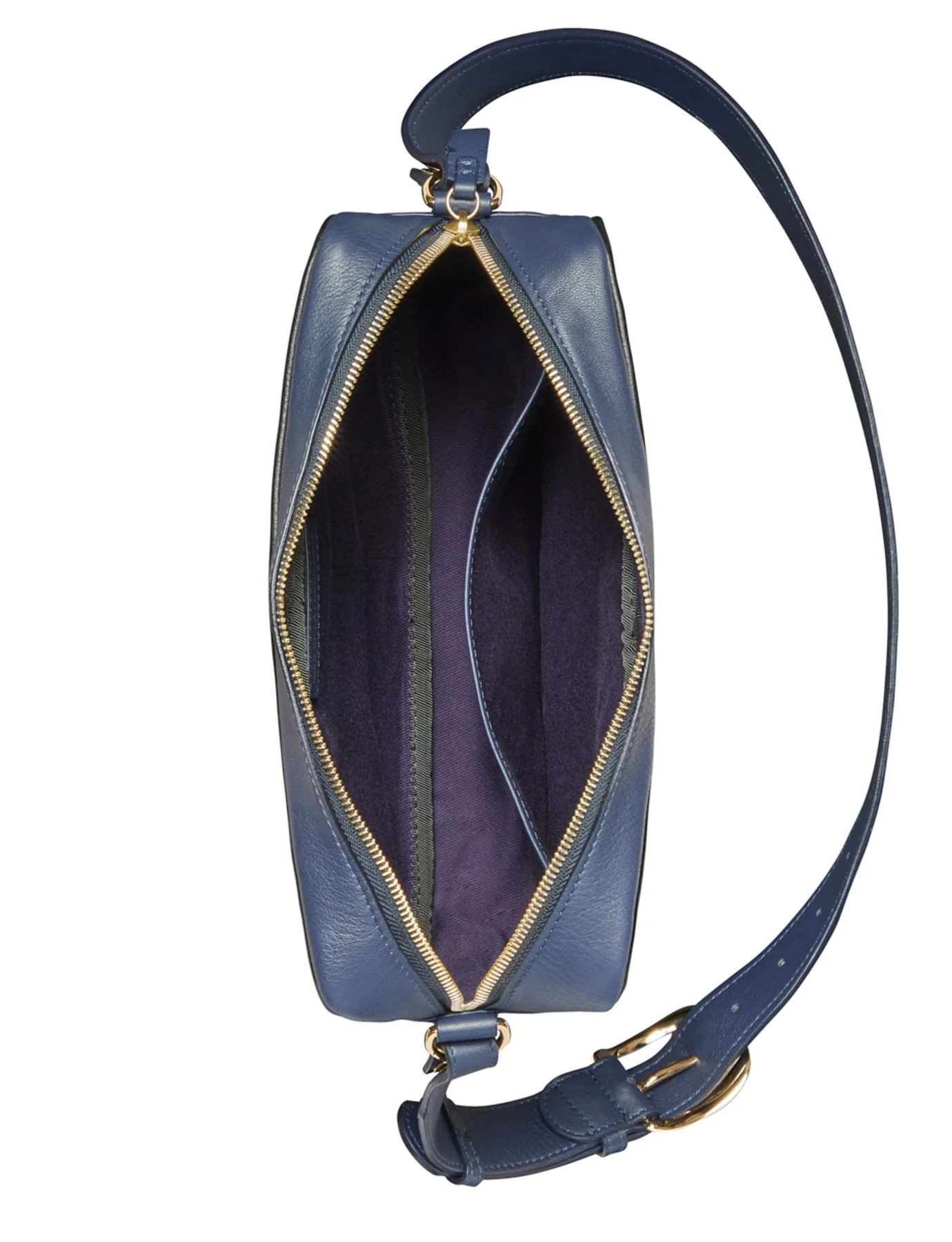 Sac Marcia grand modèle marine piping noir - Image 5