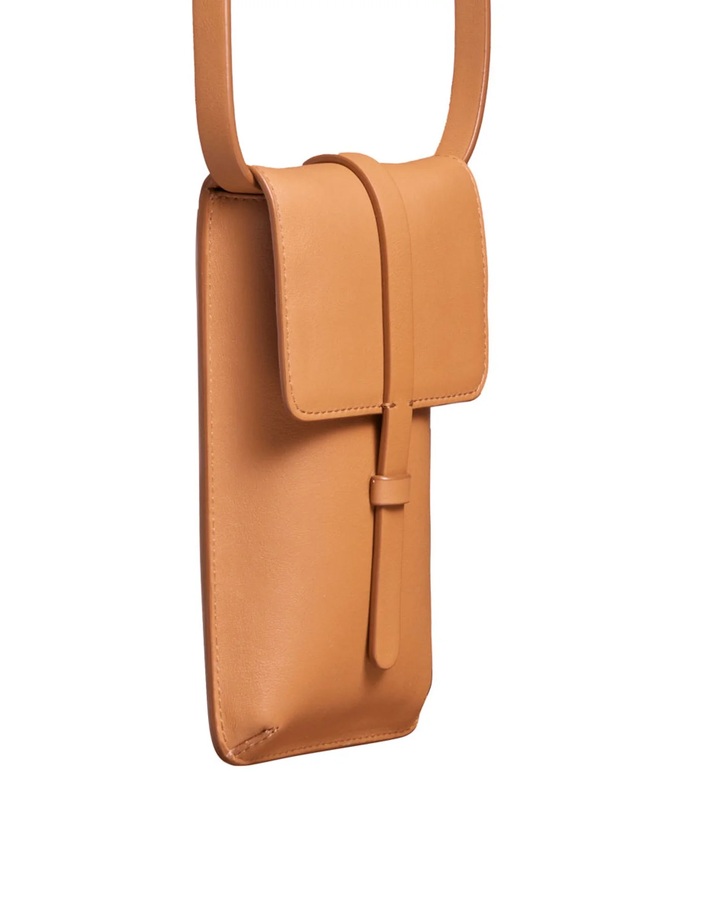 Smartphone Bag Léonore cuir camel - Image 3
