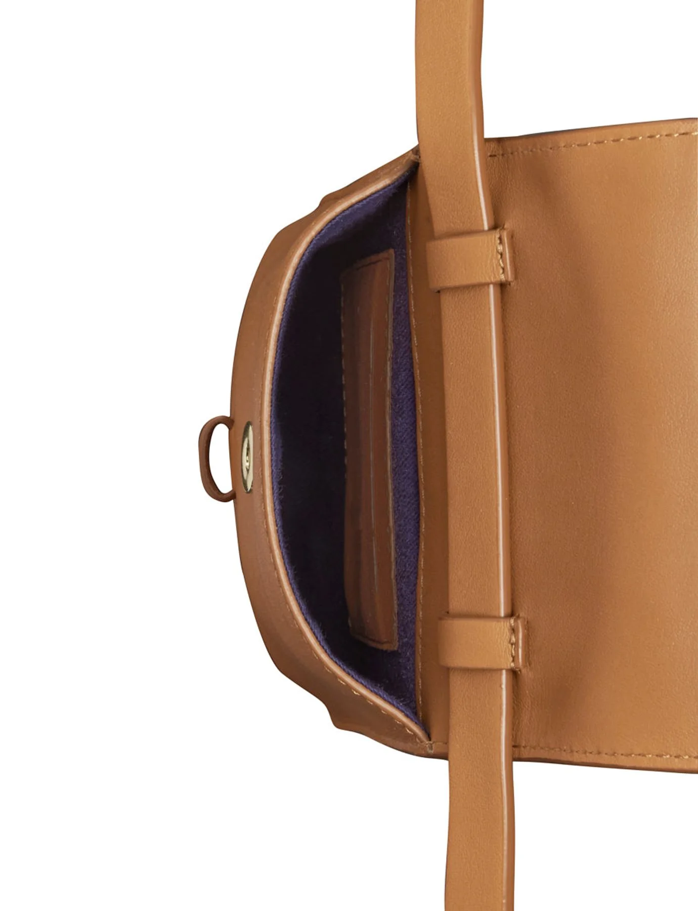 Smartphone Bag Léonore cuir camel - Image 4