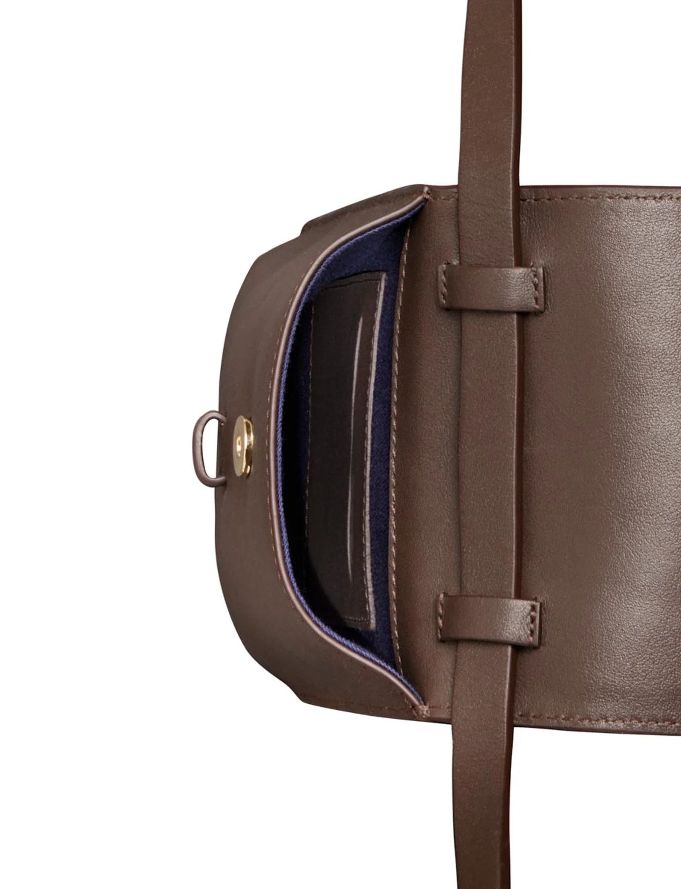 Smartphone Bag Léonore cuir chocolat - Image 3