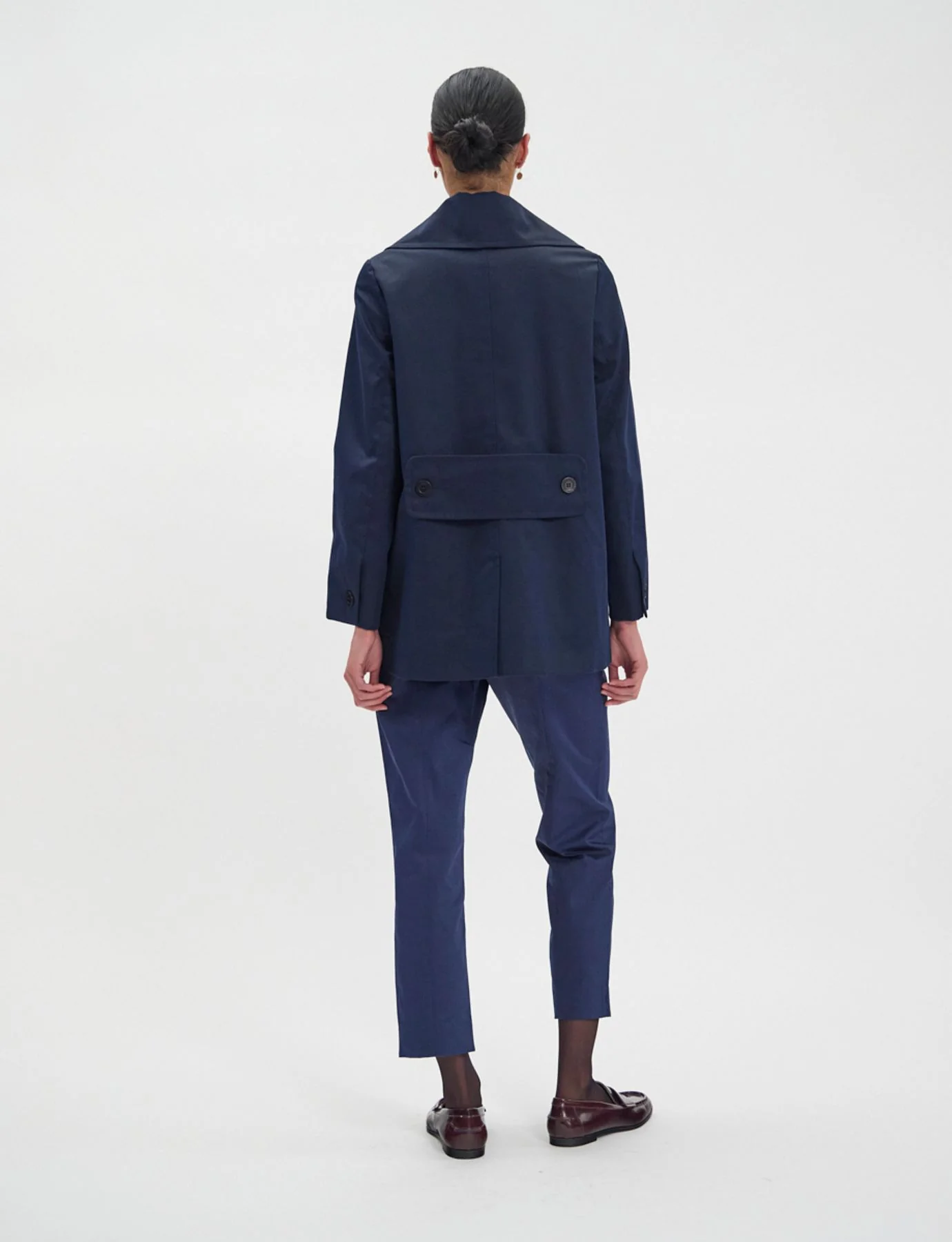Caban Séraphine bleu Navy léger - Image 4