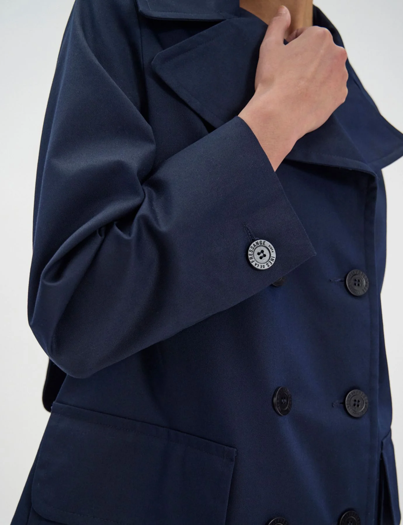Caban Séraphine bleu Navy léger - Image 5