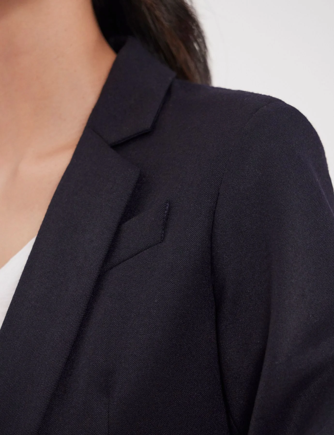 Veste Nicoletta en laine bleu marine - Image 5