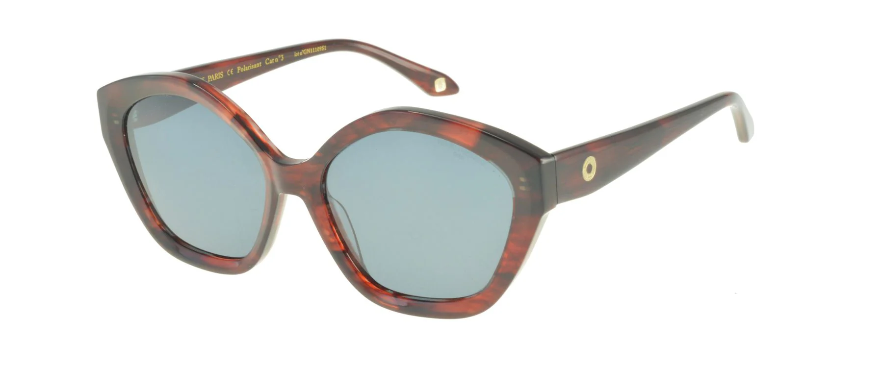 Lunettes de soleil Marylin rouges marbrées