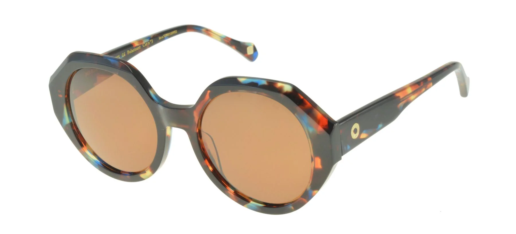 Lunettes de soleil Ornella brunes écailles - Image 2
