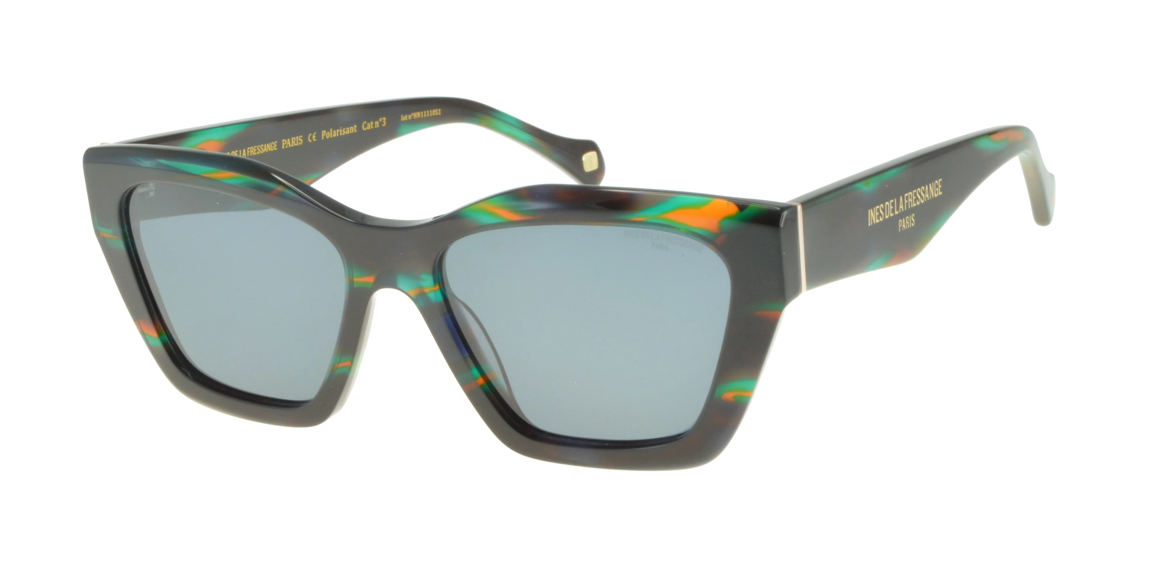 Lunettes de soleil Rebecca vert texture - Image 2