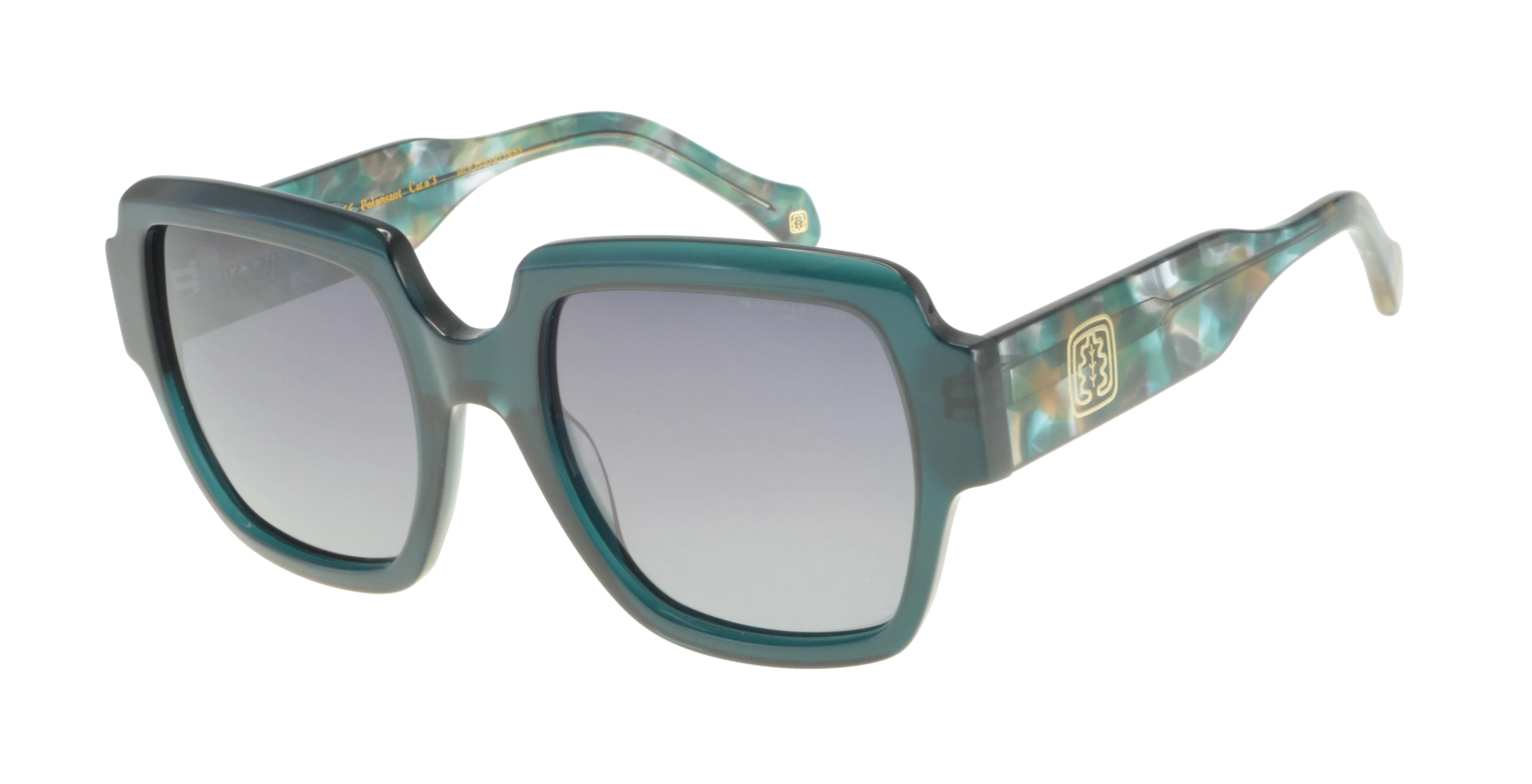 Lunettes de soleil Sharon bleues écaille - Image 2